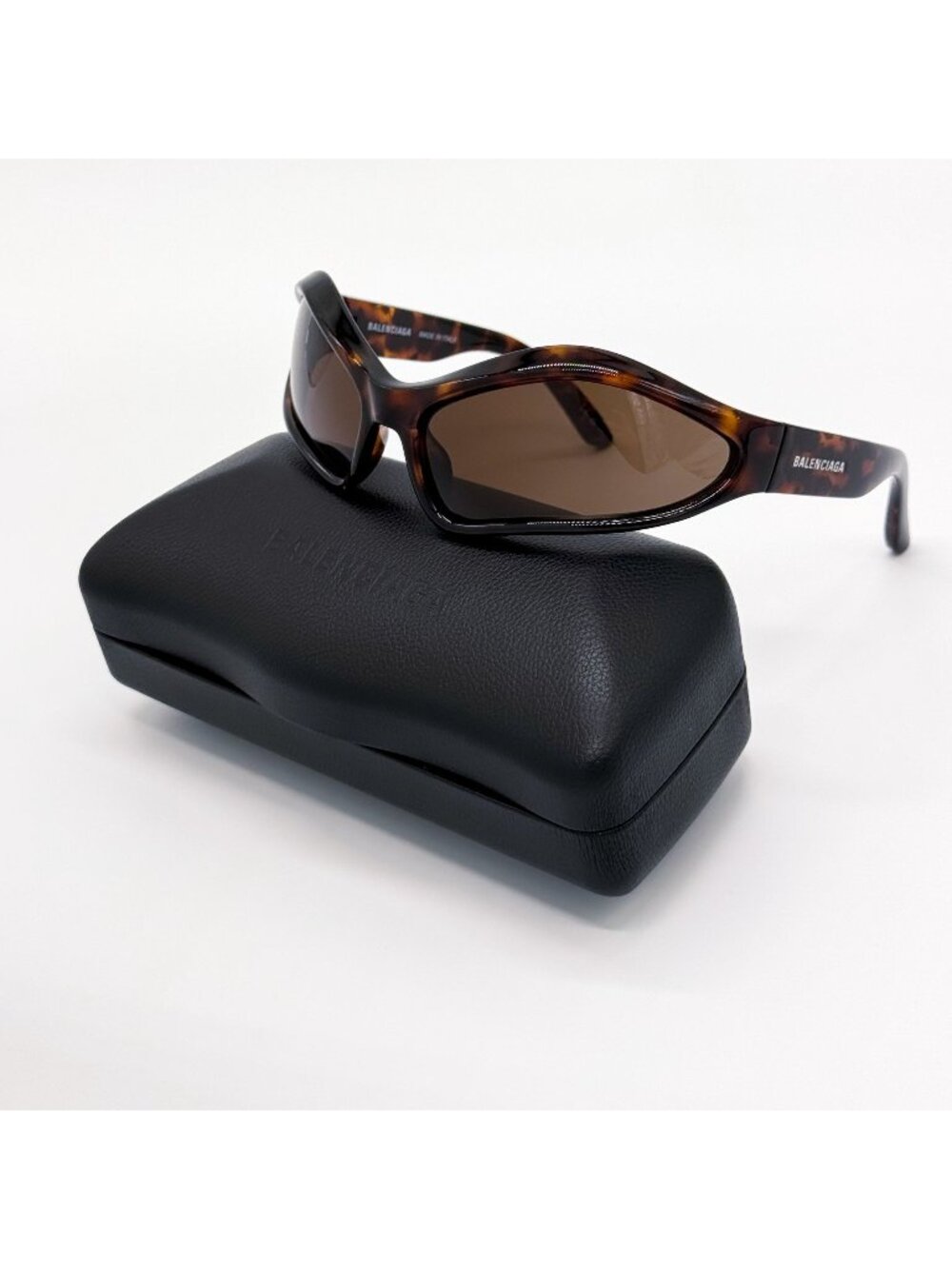 NEW BALENCIAGA BB0314S 002 SUNGLASSES HAVANA UNISEX GEOMETRIC EYEWEAR BALENCIAGA - Picture 2 of 9
